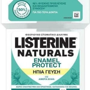2 Pack Listerine Naturals Enamel Protect Mouthwash 2x 500ml Bottles